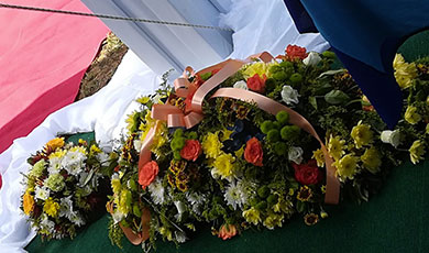 Floral tribute